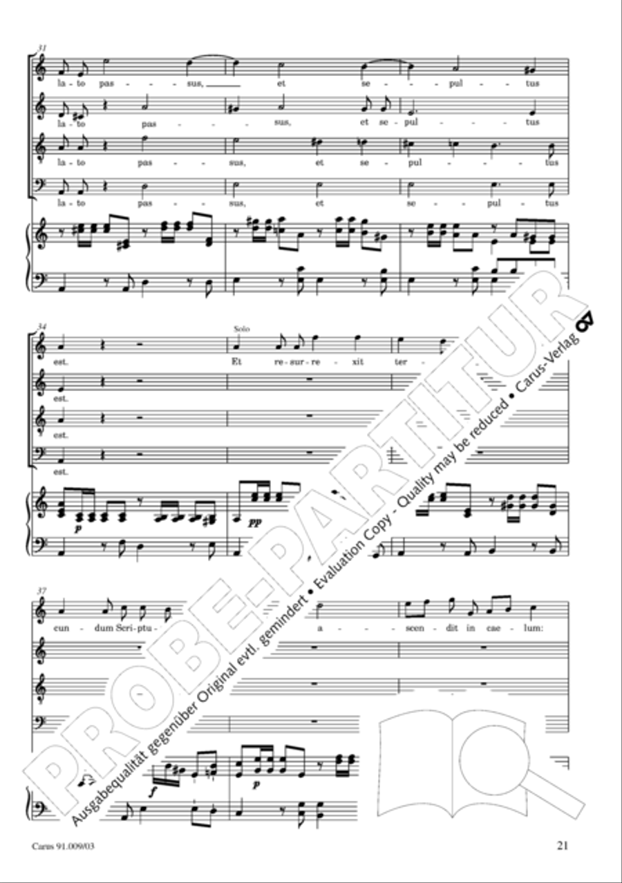 Missa Sancti Gabrielis 4-Part scores gallery preview page 22