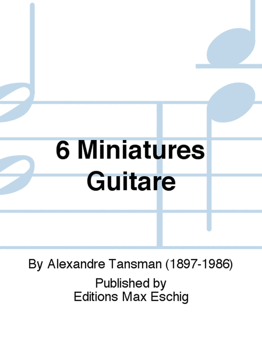 6 Miniatures Guitare