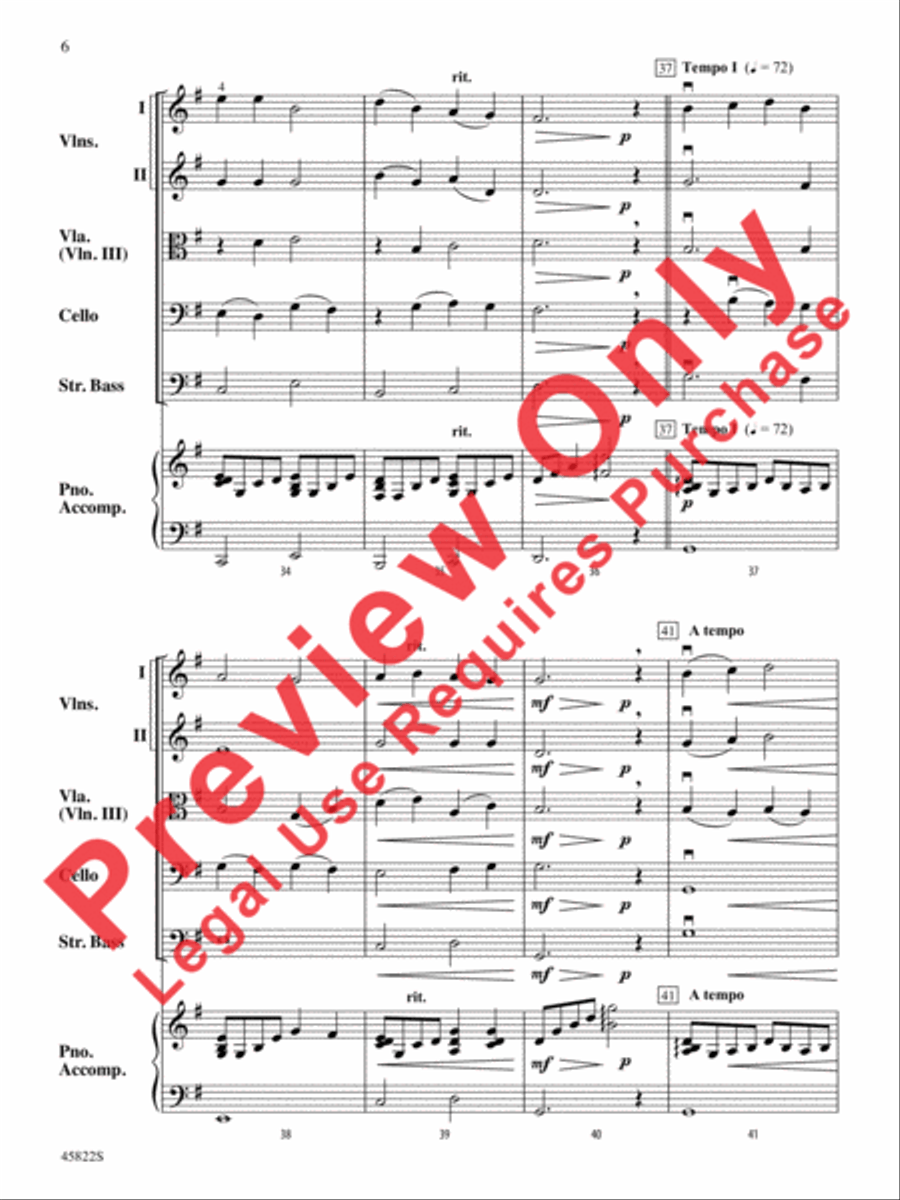 In the Bleak Midwinter String Orchestra scores gallery preview page 6