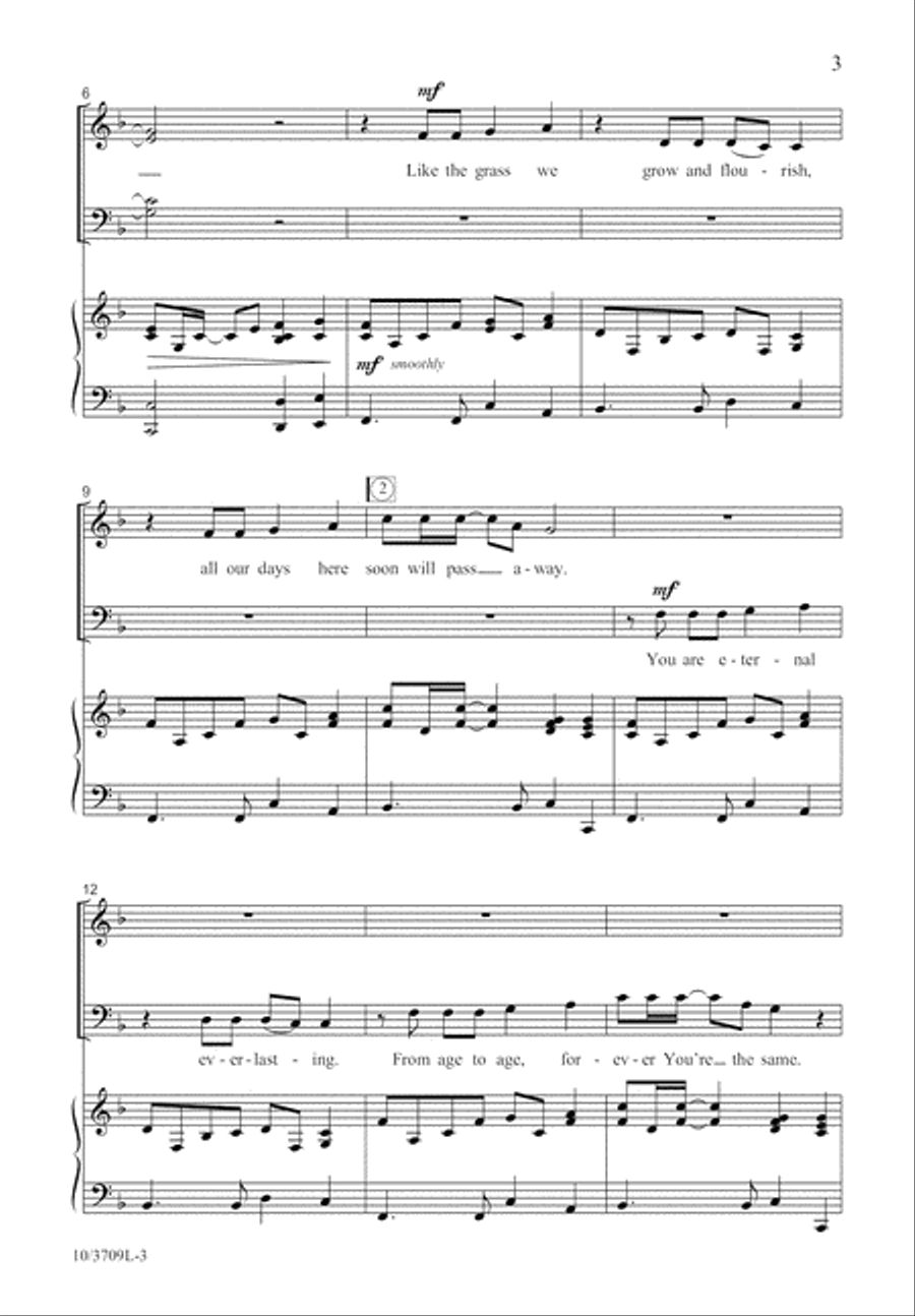 You Are Forever God You Are Forever God 4-Part scores gallery preview page 3