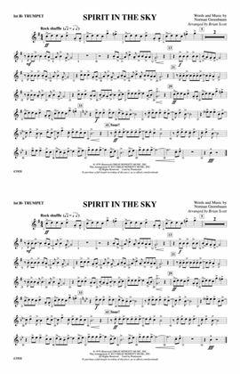 Book cover for Spirit in the Sky (from Guardians of the Galaxy): 1st B-flat Trumpet