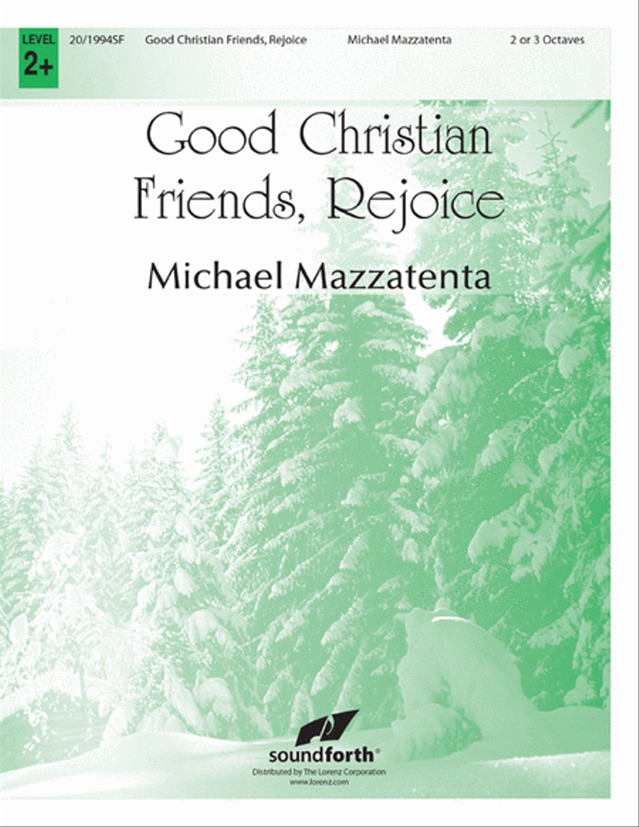 Good Christian Friends, Rejoice 3-Octaves scores gallery preview page 1