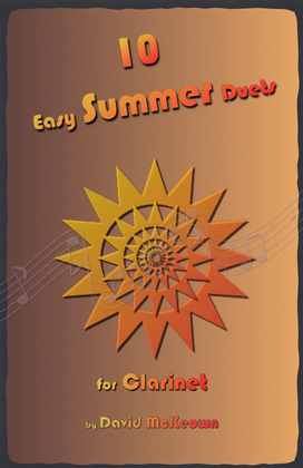 Book cover for 10 Easy Summer Duets for Clarinet
