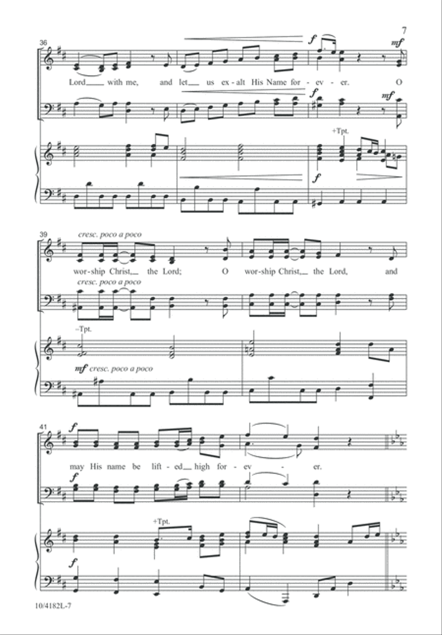 O Magnify the Lord O Magnify the Lord 4-Part scores gallery preview page 8