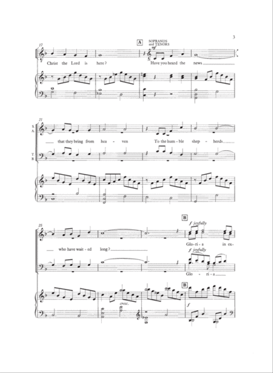 Angels' Carol 4-Part scores gallery preview page 3