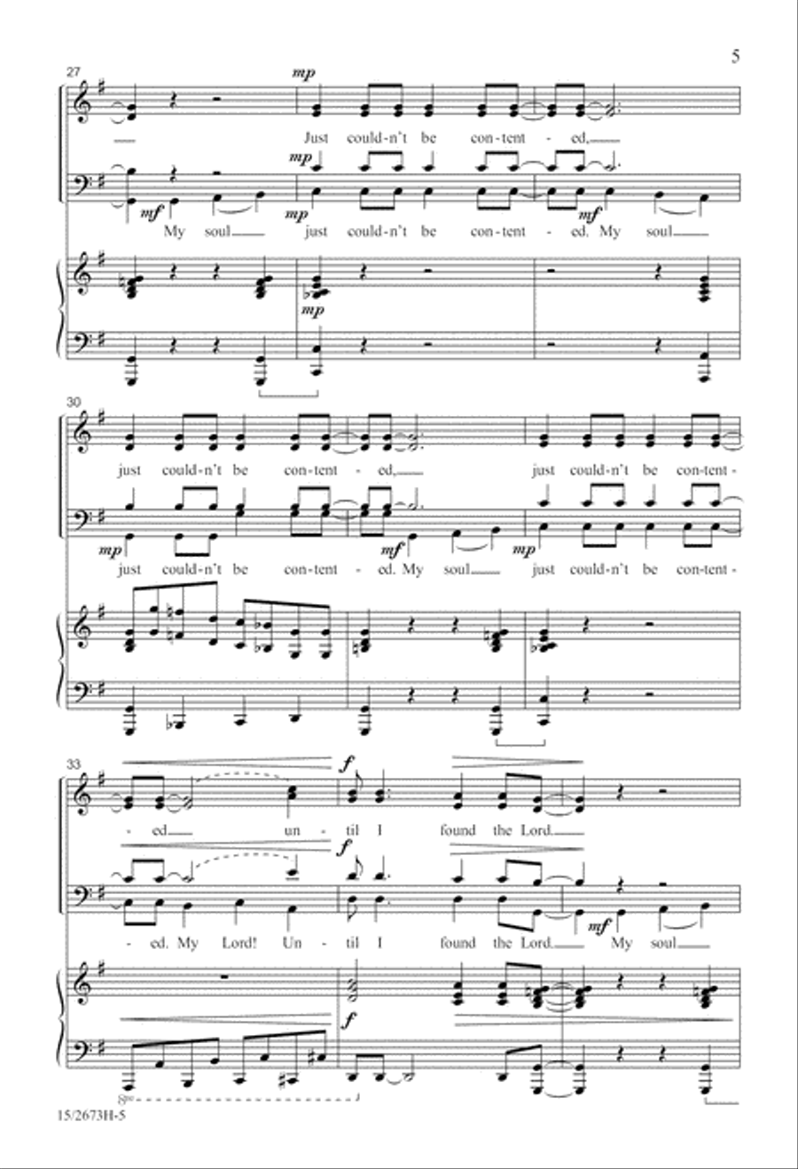 Until I Found the Lord Until I Found the Lord 4-Part scores gallery preview page 5