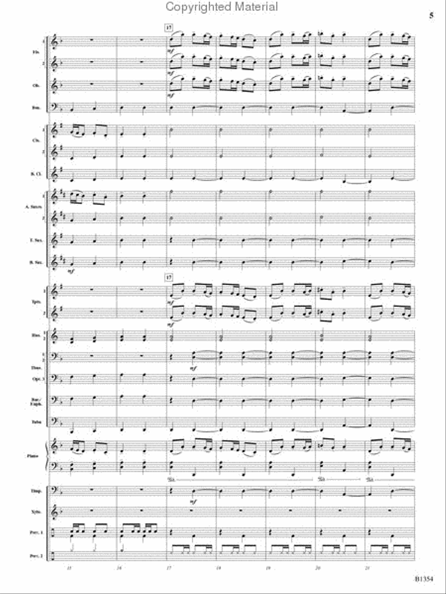Buccaneer Hornpipe Concert Band scores gallery preview page 4