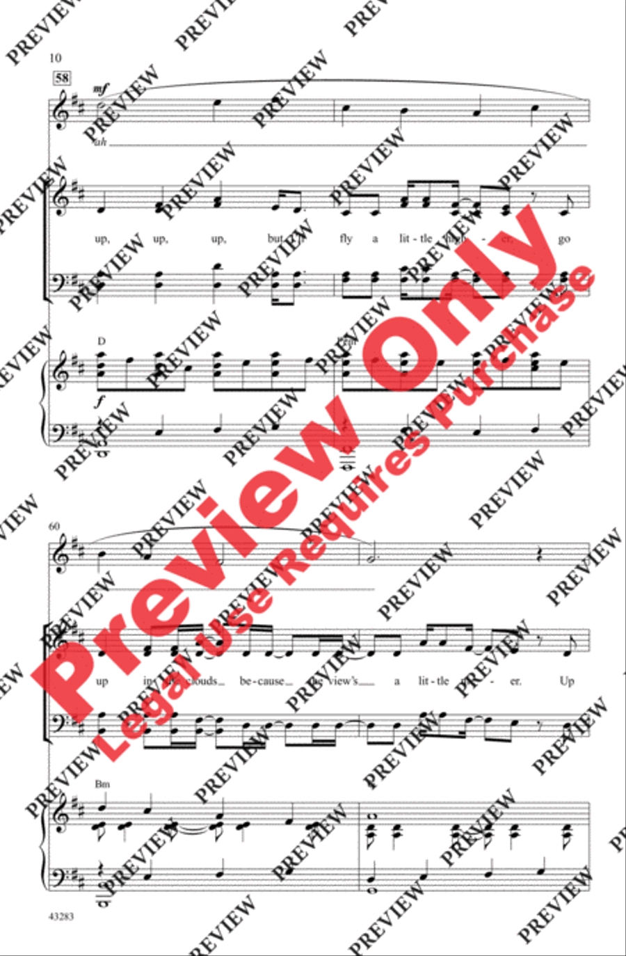 Clouds - SoundTrax CD (CD only) Choir scores gallery preview page 10