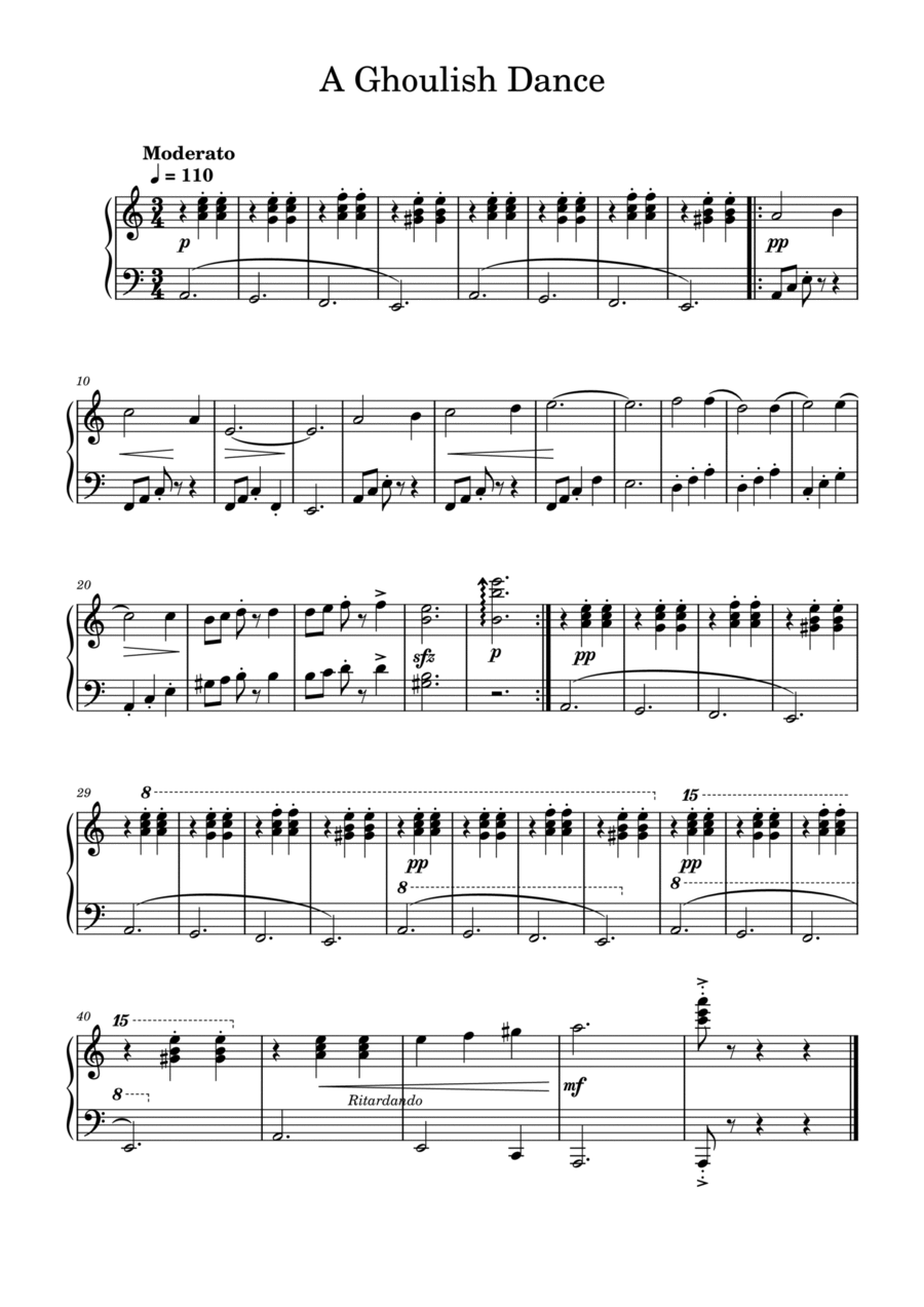 A Ghoulish Dance Piano Method scores gallery preview page 1