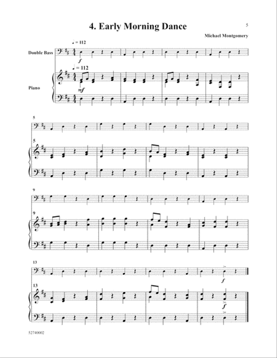 Six Open String Solos Double Bass scores gallery preview page 5