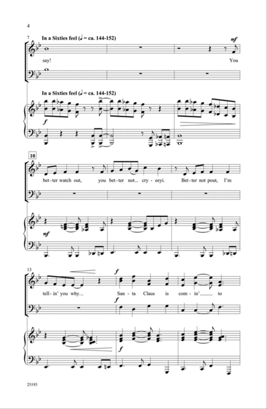 Santa's on His Way Medley Choir scores gallery preview page 3