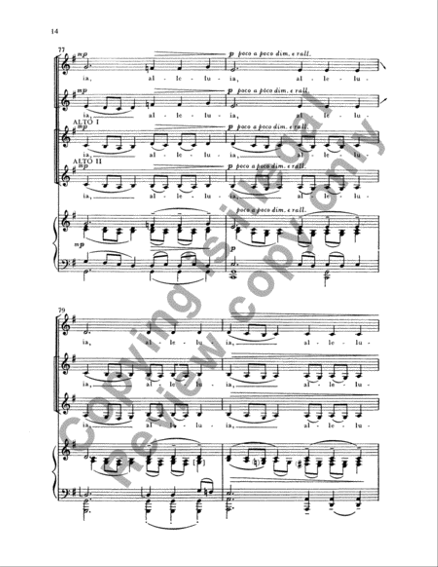 Alleluia, Amen Alleluia, Amen SSAA scores gallery preview page 16