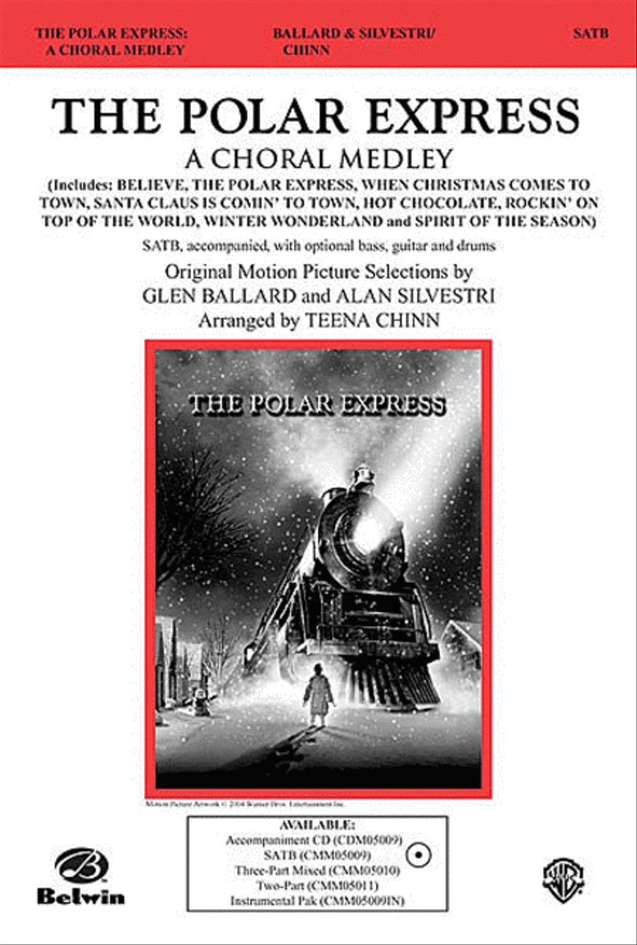 The Polar Express: A Choral Medley 4-Part scores gallery preview page 1