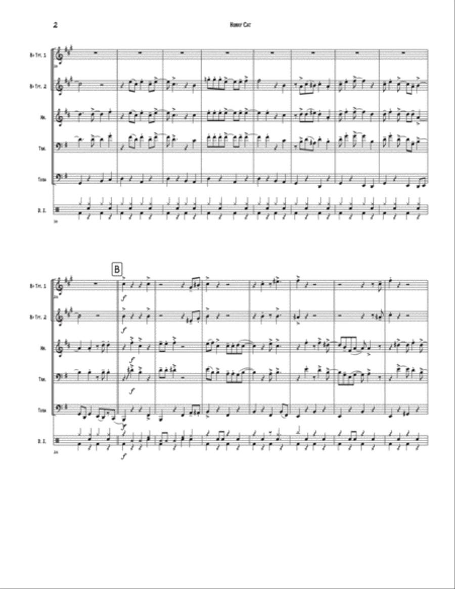 Honky Cat Brass Ensemble scores gallery preview page 2