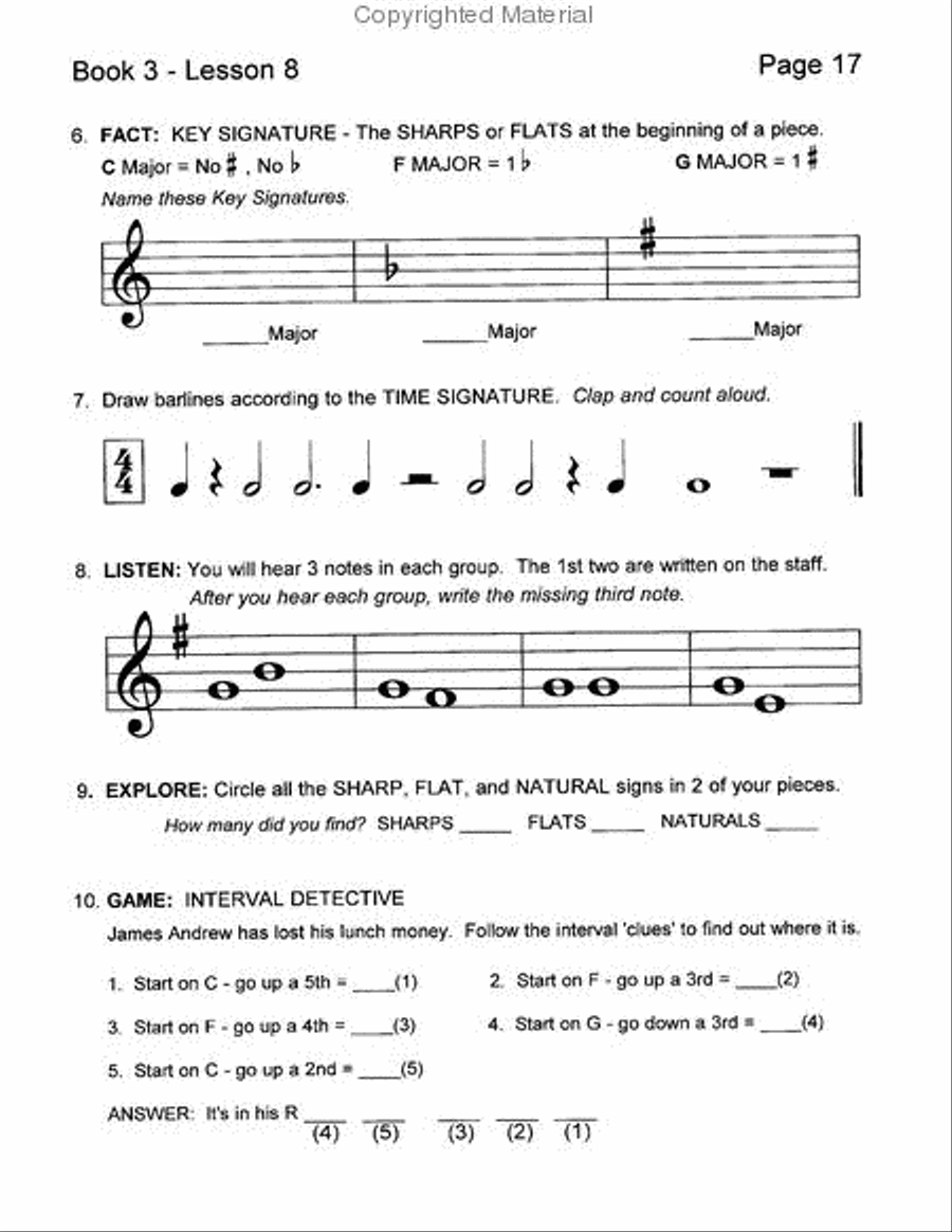 Just the Facts - Book 3 Activity Books scores gallery preview page 2