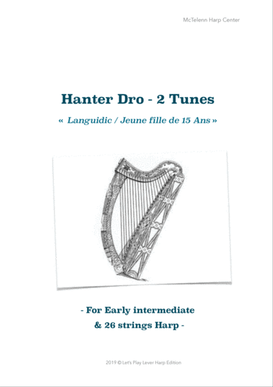 Suite Hanter Dro - 2 breton Tunes - Languidic / Jeune Fille de 15 Ans - intermediate & 27 String Har Harp scores gallery preview page 4