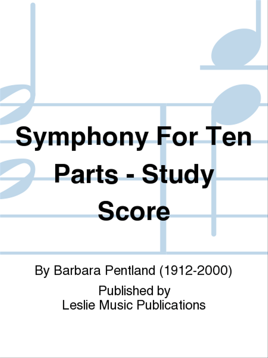 Symphony For Ten parts Orchestra scores gallery preview page 1