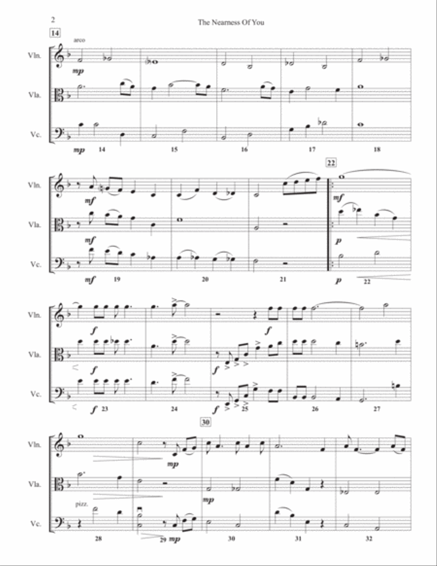 The Nearness Of You The Nearness Of You String Trio scores gallery preview page 3