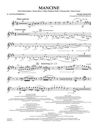Mancini! - Eb Alto Saxophone 1
