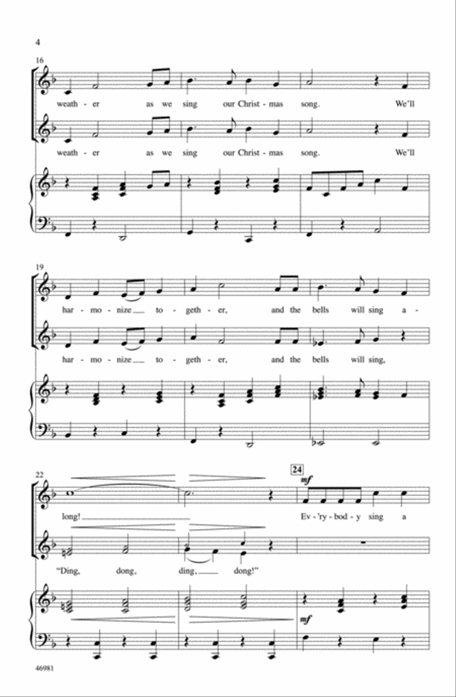 Ev'rybody Sing a Christmas Carol Choir scores gallery preview page 3
