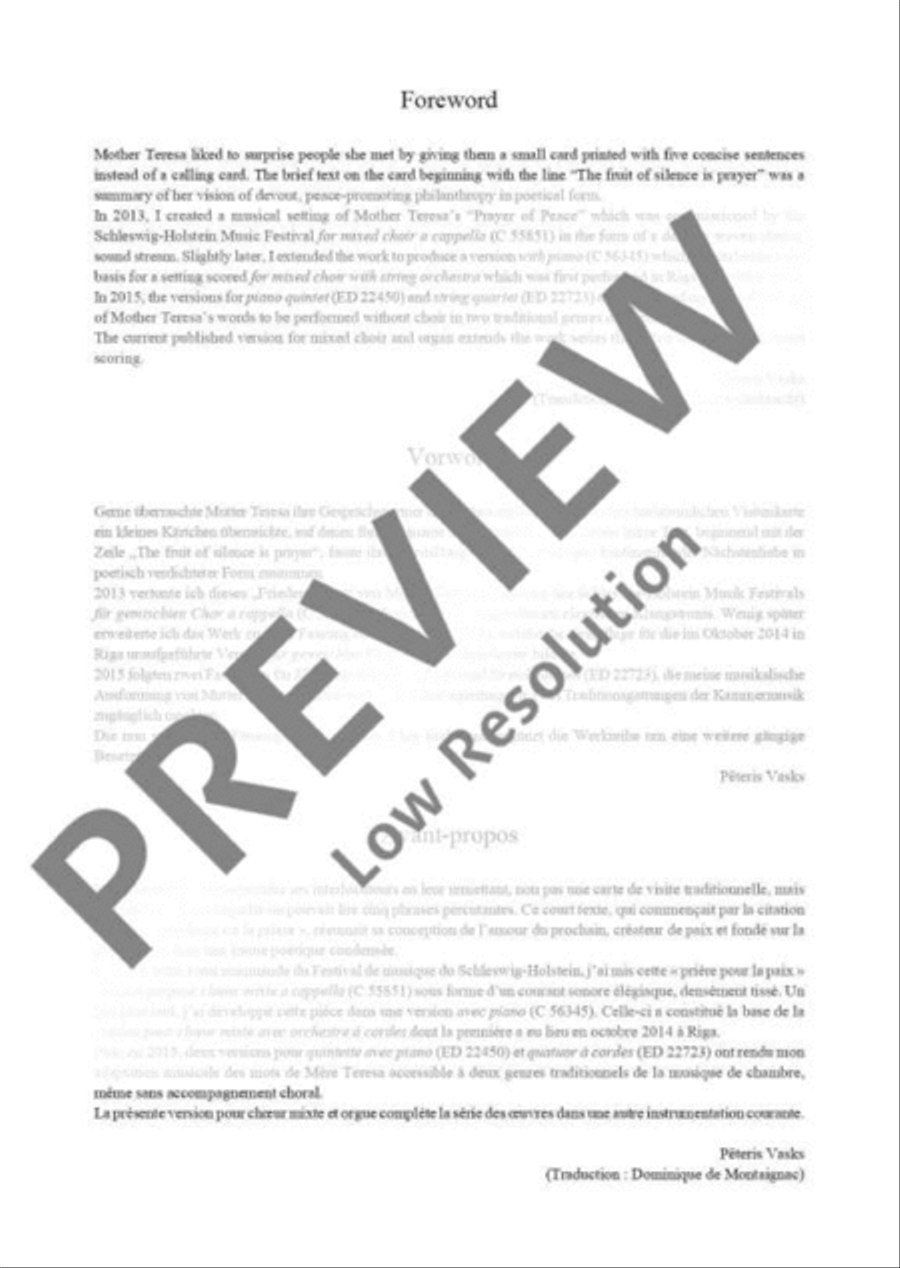 The Fruit of Silence Mixed Choir scores gallery preview page 4