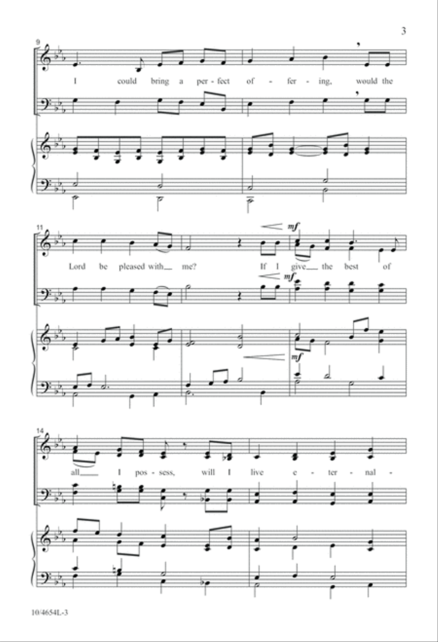 What Shall I Offer My God? 4-Part scores gallery preview page 3
