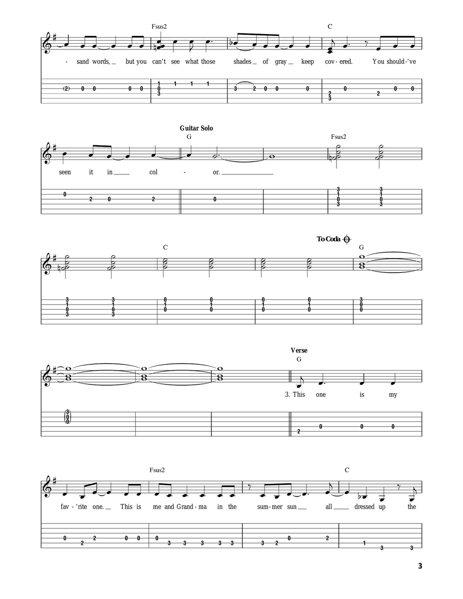 In Color Acoustic Guitar scores gallery preview page 3