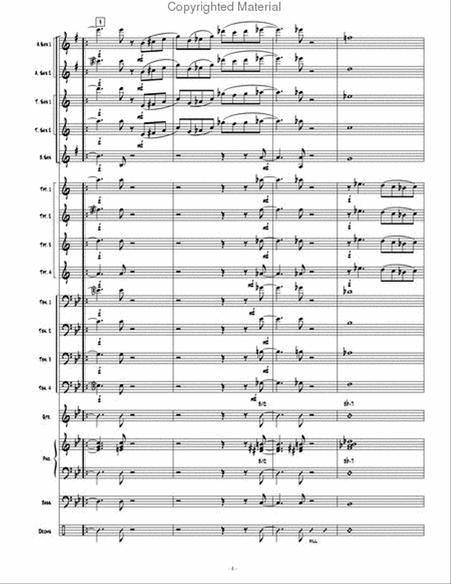 Contemporary Convergence Jazz Ensemble scores gallery preview page 5