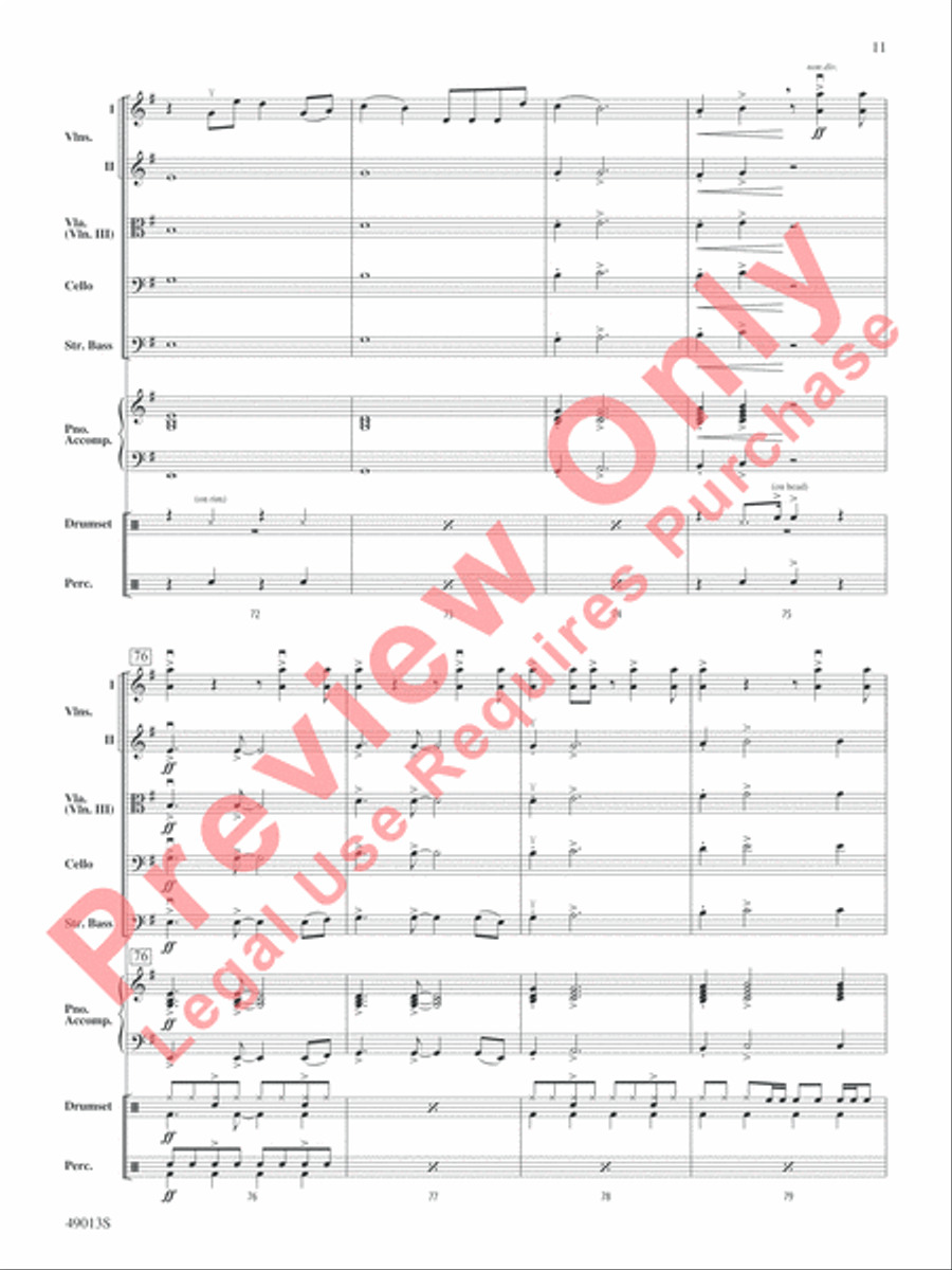 A Dua Lipa Duo String Orchestra scores gallery preview page 12