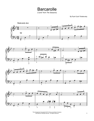 Book cover for Barcarolle In G Minor ("June"), Op. 37, No. 6