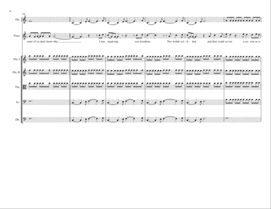 Never Tear Us Apart Large Ensemble scores gallery preview page 6