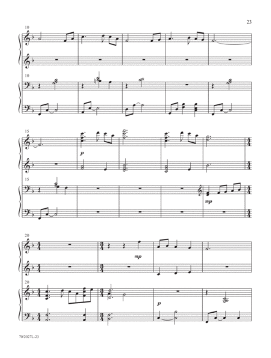 Four-Hand Favorites for Lent and Easter Piano Duet scores gallery preview page 9
