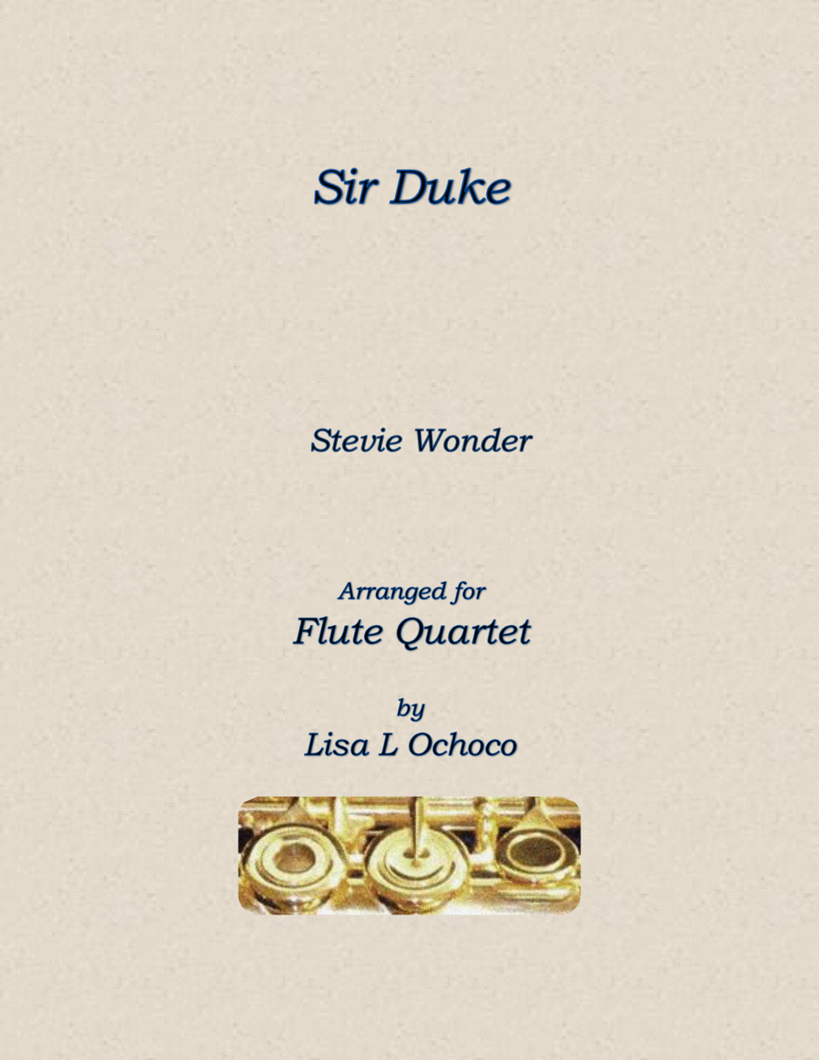 Sir Duke Sir Duke Flute Quartet scores gallery preview page 1