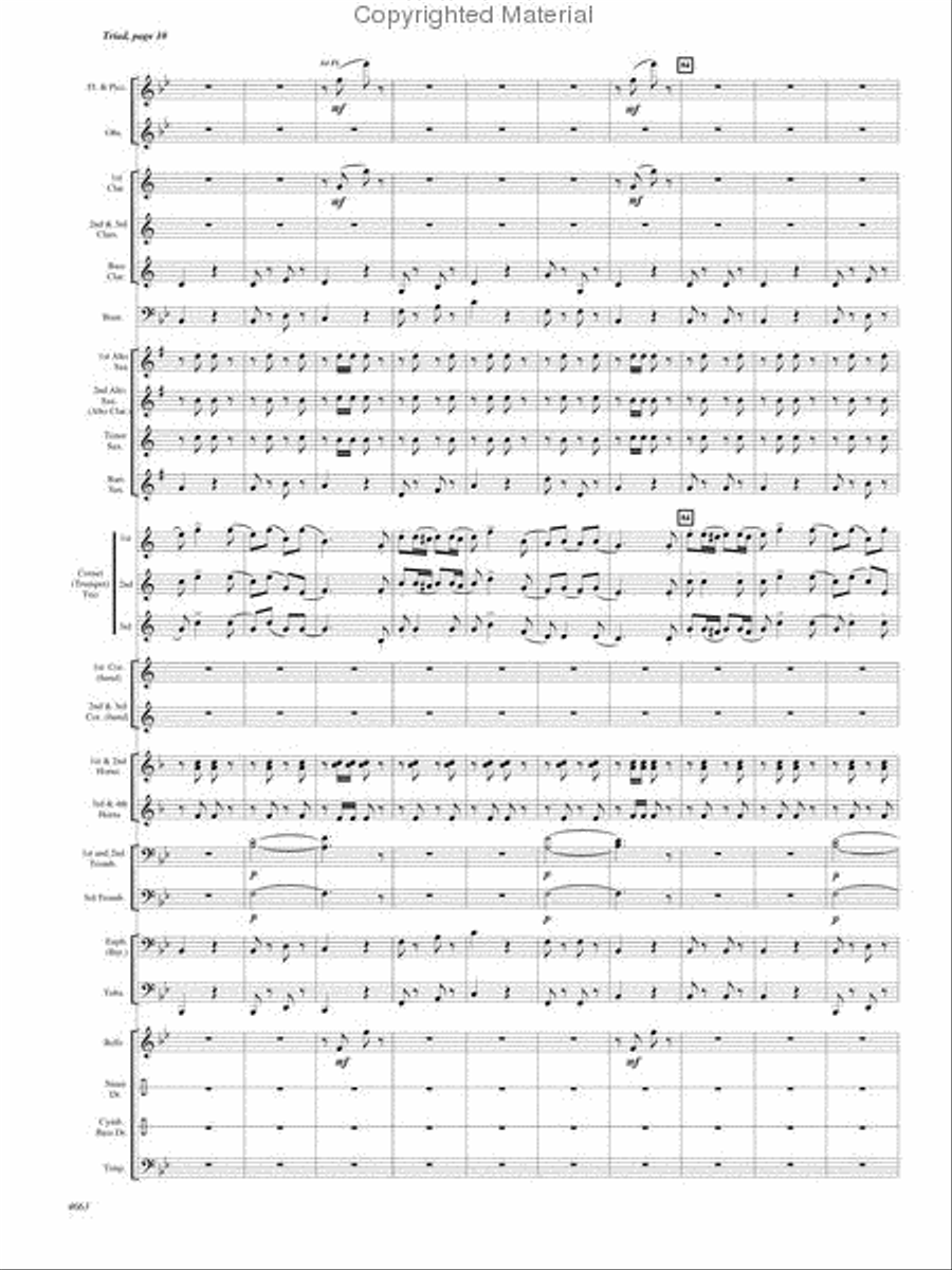 Triad Triad Concert Band scores gallery preview page 10