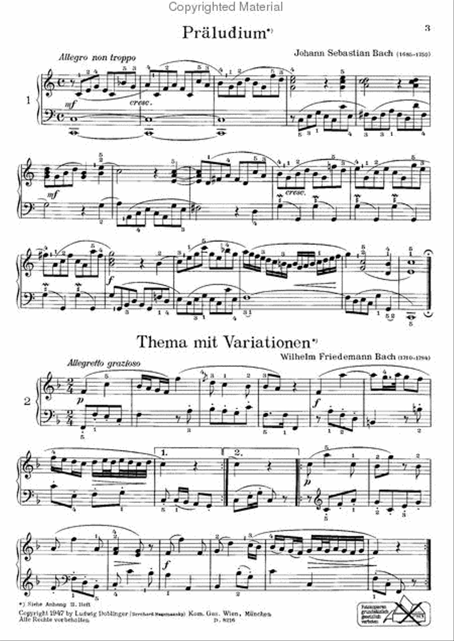 Die polyphone Klavierfibel Band 3 Piano Solo scores gallery preview page 3