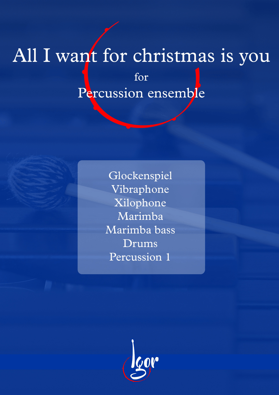 All I Want For Christmas Is You Percussion Ensemble scores gallery preview page 1