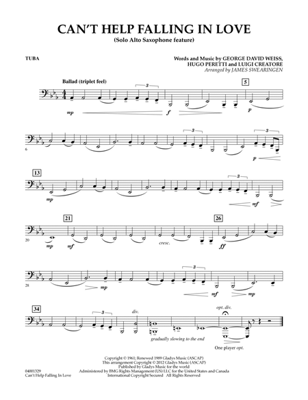 Can't Help Falling In Love (Solo Alto Saxophone Feature) - Tuba