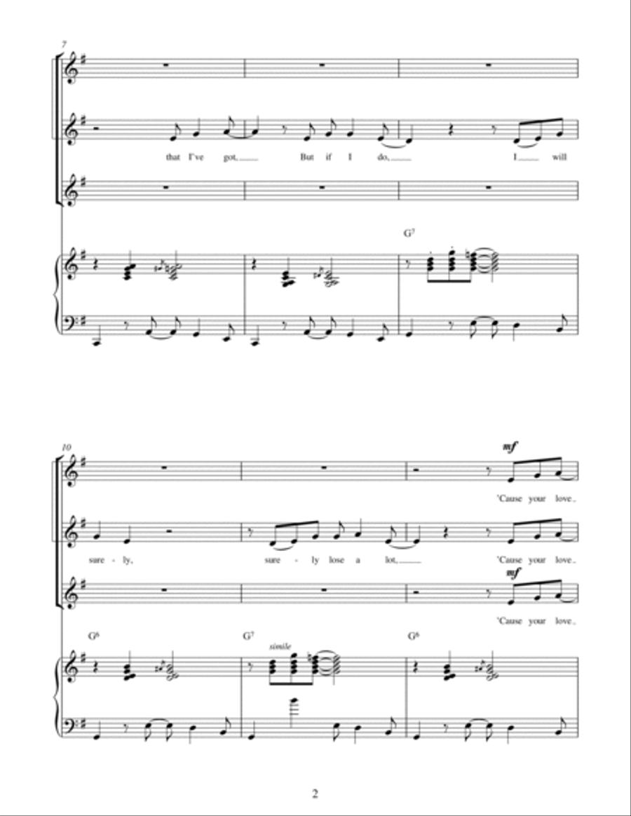 Knock On Wood (arr. Berty Rice) SSA scores gallery preview page 2
