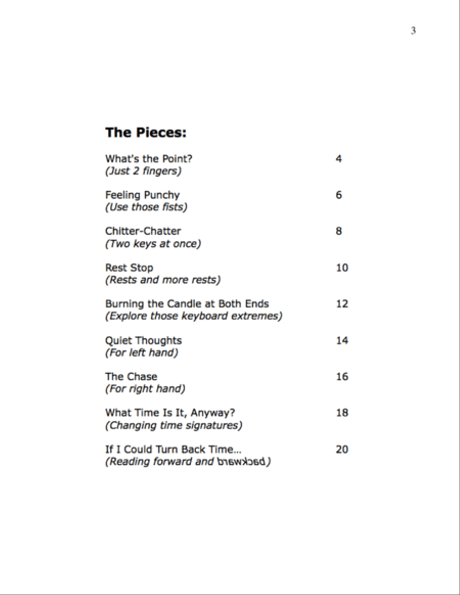 Outside the Box - 9 Silly Piano Solos to Make You Think! Piano Method scores gallery preview page 3