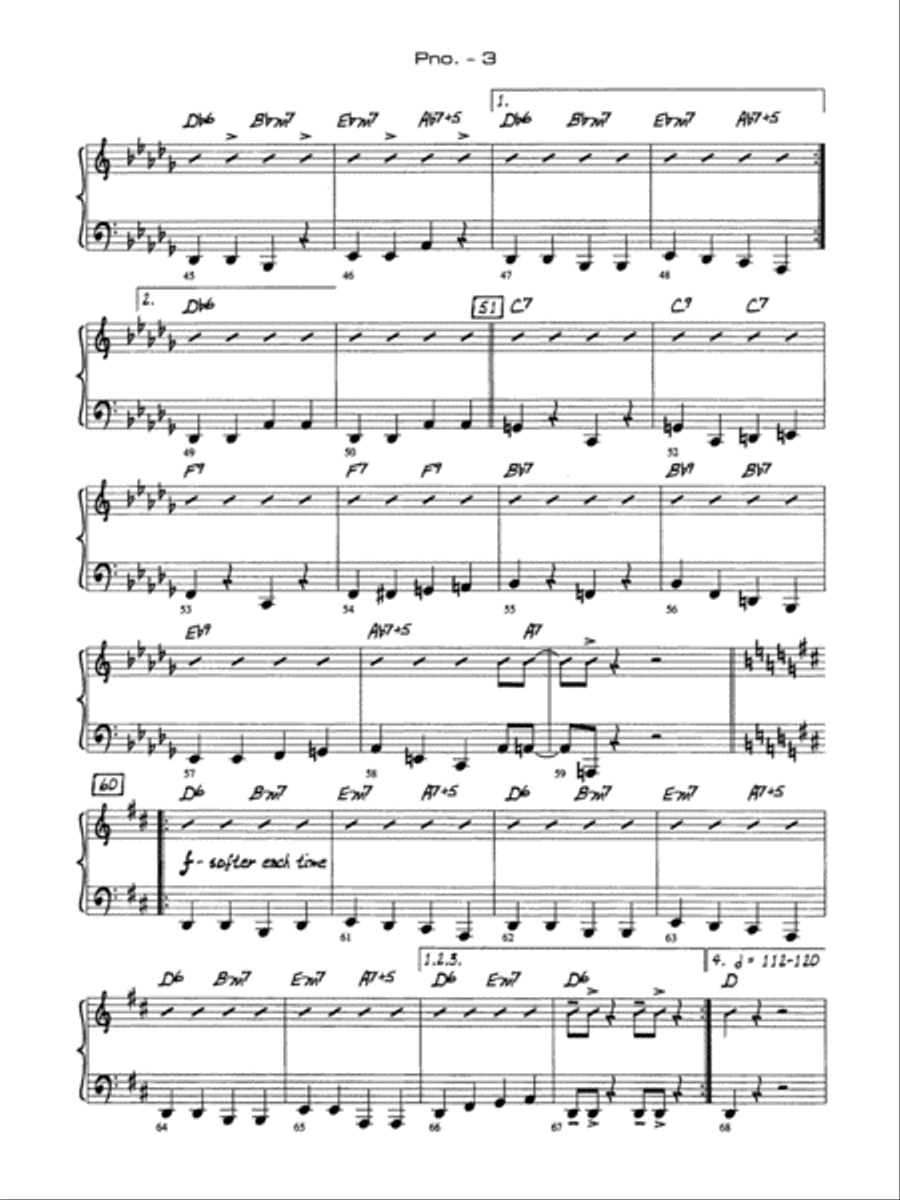 A Salute to Benny Goodman: Piano Accompaniment Jazz Ensemble scores gallery preview page 3