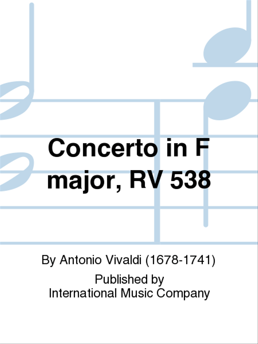 Concerto In F Major, Rv 538 Horn scores gallery preview page 1