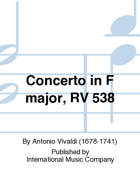 Concerto In F Major, Rv 538
