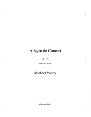 Allegro de Concert, op. 104