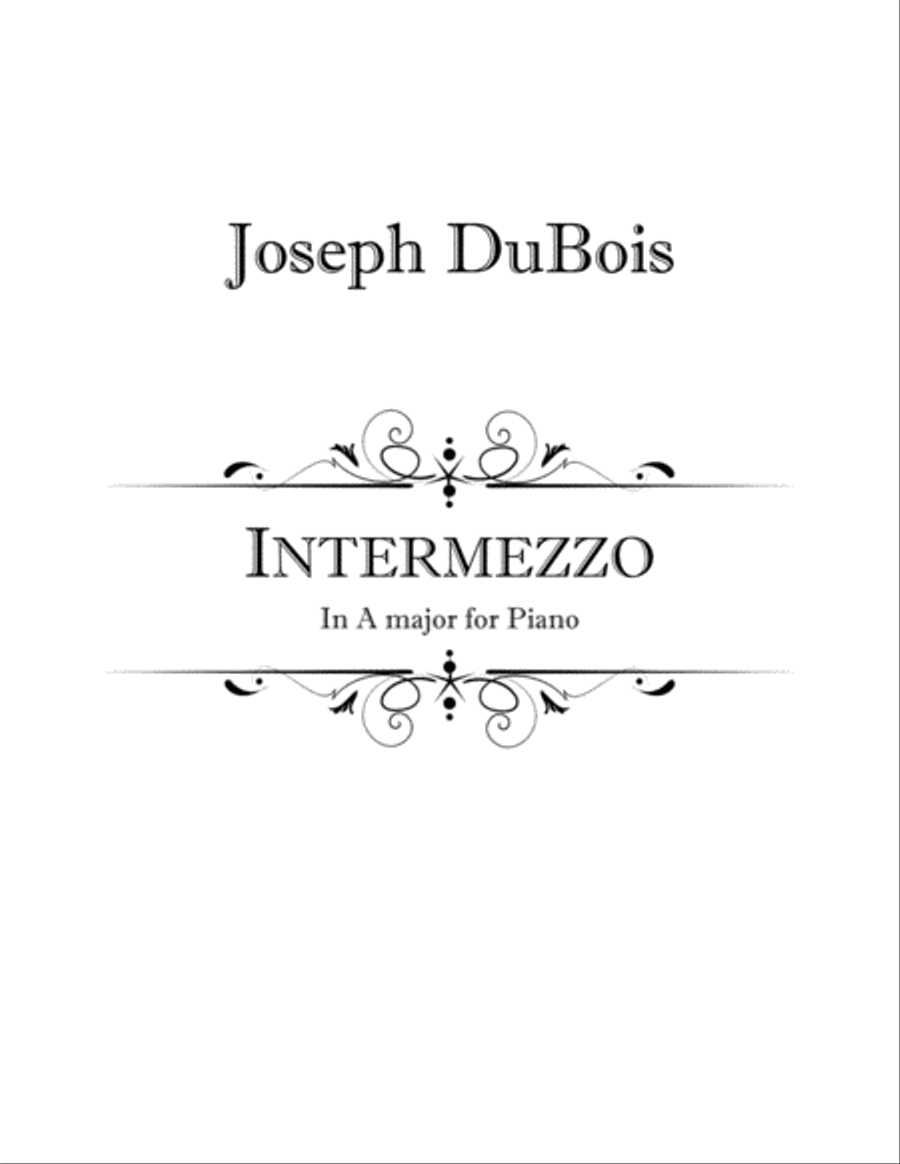Intermezzo in A major Piano Solo scores gallery preview page 1