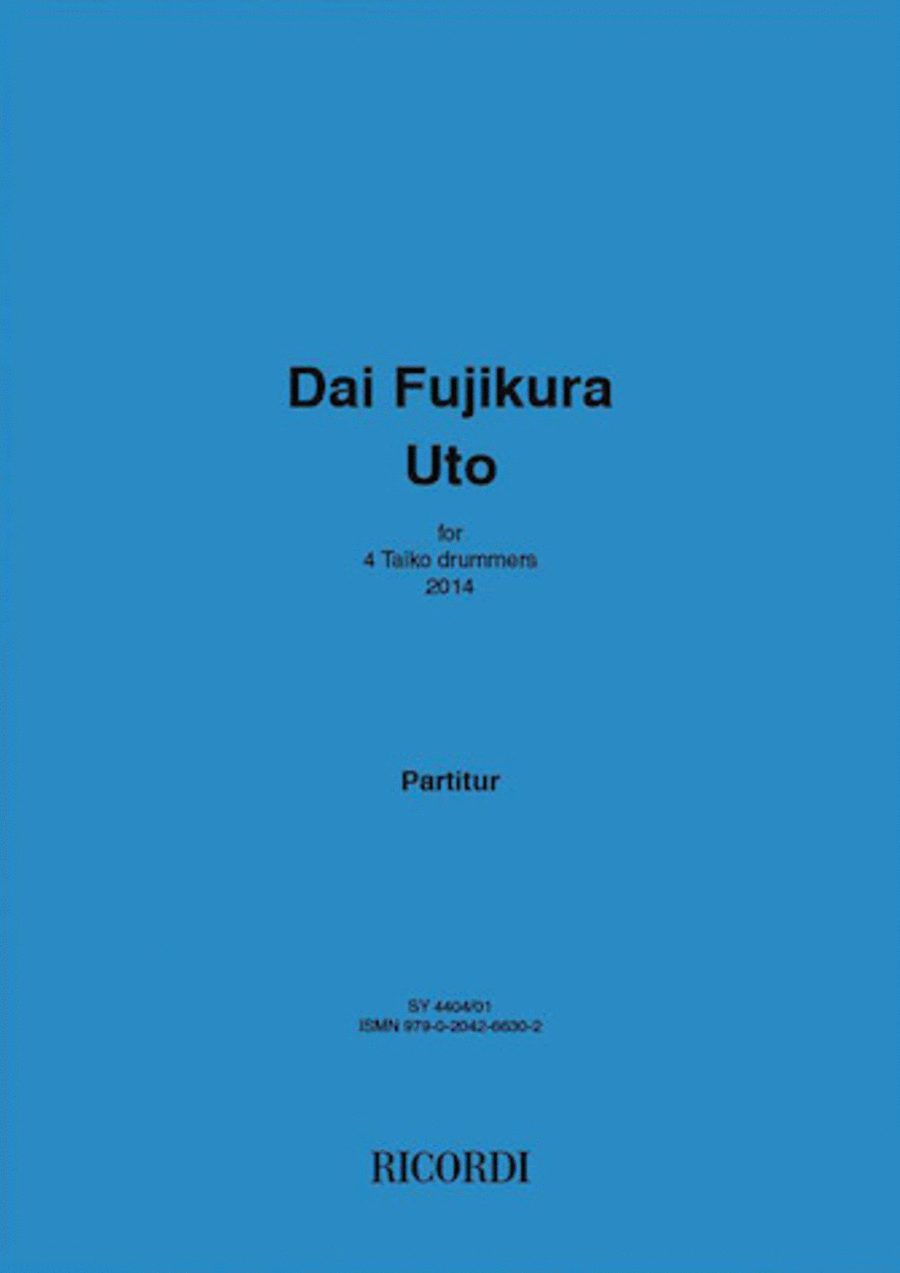 Uto for 4 Taiko Drummers Drums scores gallery preview page 1