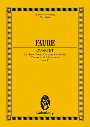 Book cover for Piano Quartet No. 1 C minor