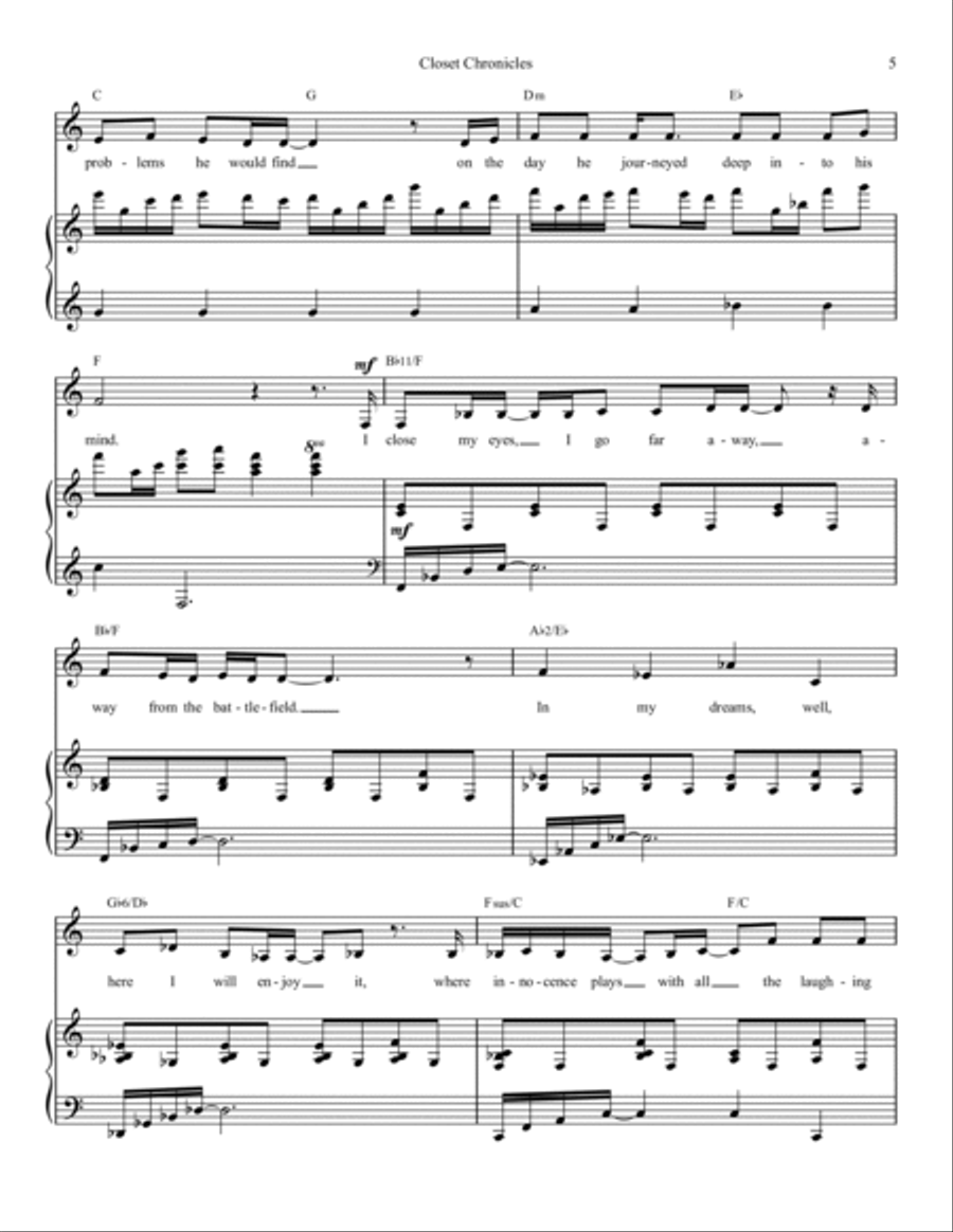 Closet Chronicles Voice scores gallery preview page 5