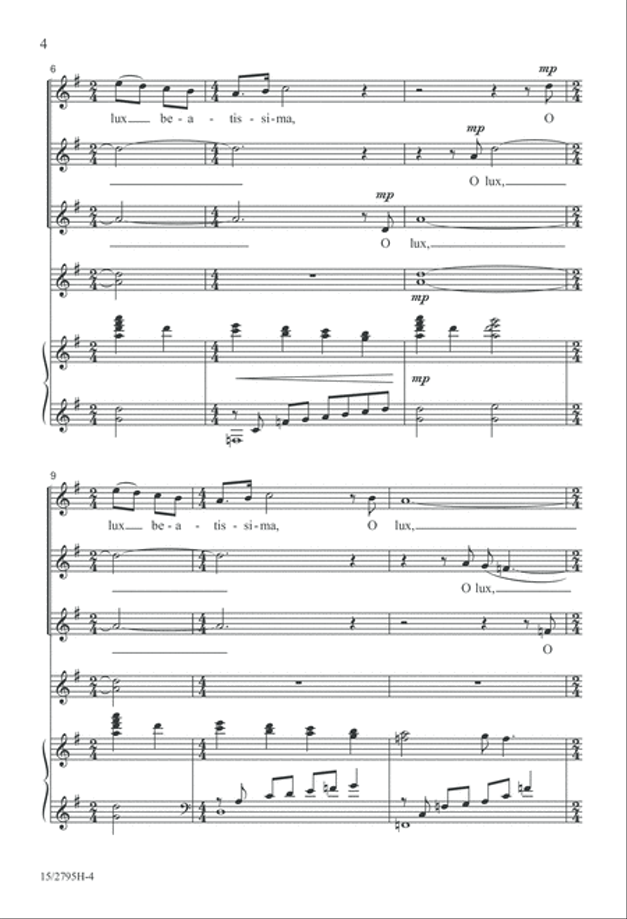 O Lux Beatissima SSA scores gallery preview page 5