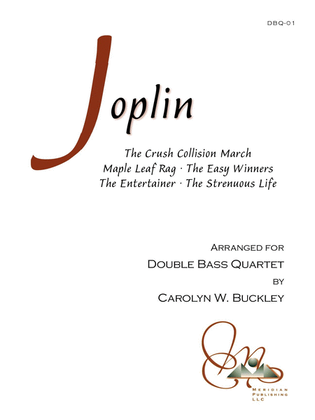 Book cover for Scott Joplin Collection for Double Bass Quartet