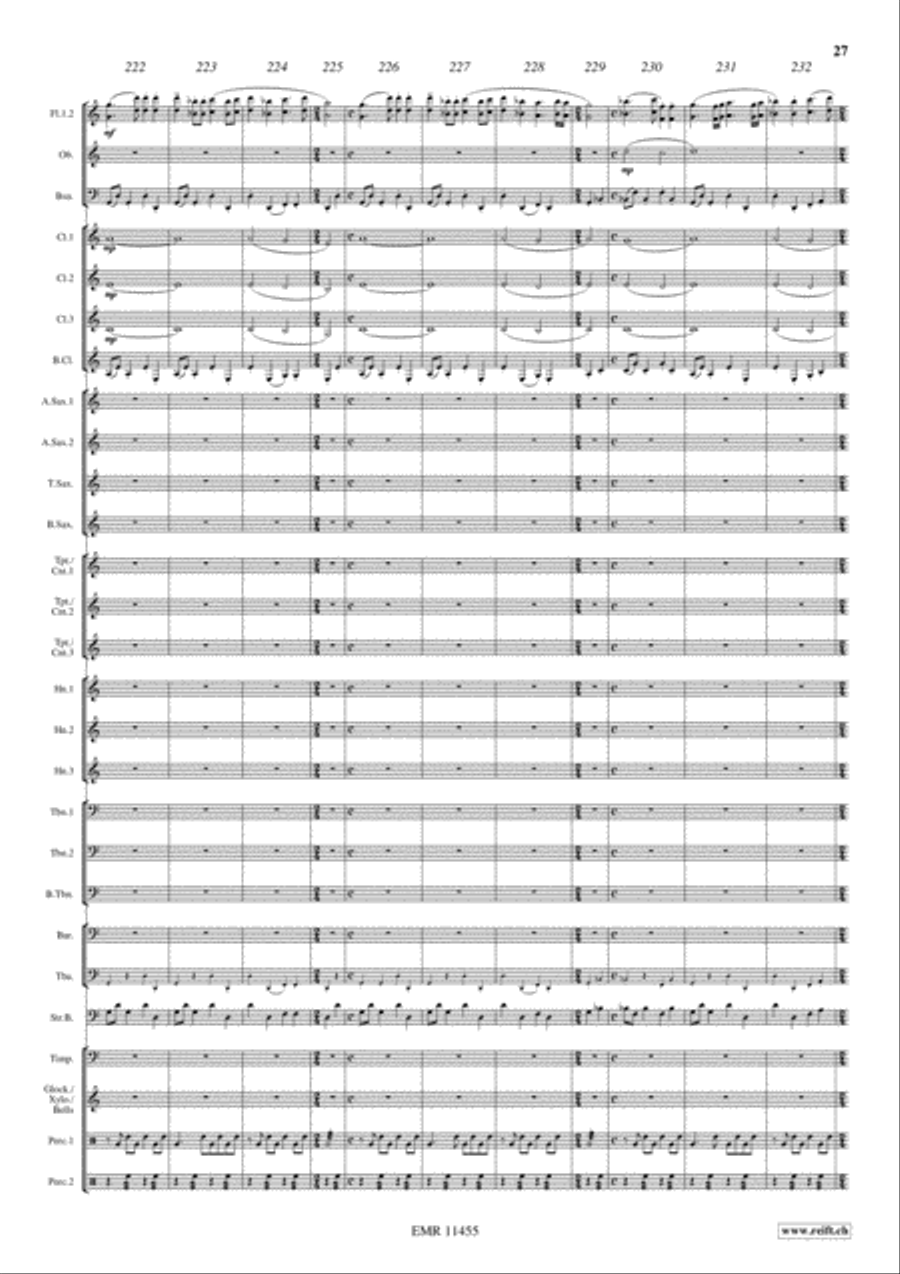 Ben Hur Suite Concert Band scores gallery preview page 28